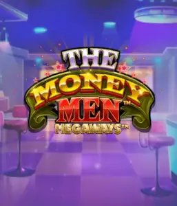 Immerse yourself the thrilling world of The Money Men Megaways game by Pragmatic Play, highlighting a bold logo with shining stars against a stylish casino backdrop. This image conveys the excitement and glamour of high-stakes gambling with its striking ambiance and design. Ideal for gambling fans seeking Vegas-style excitement. 